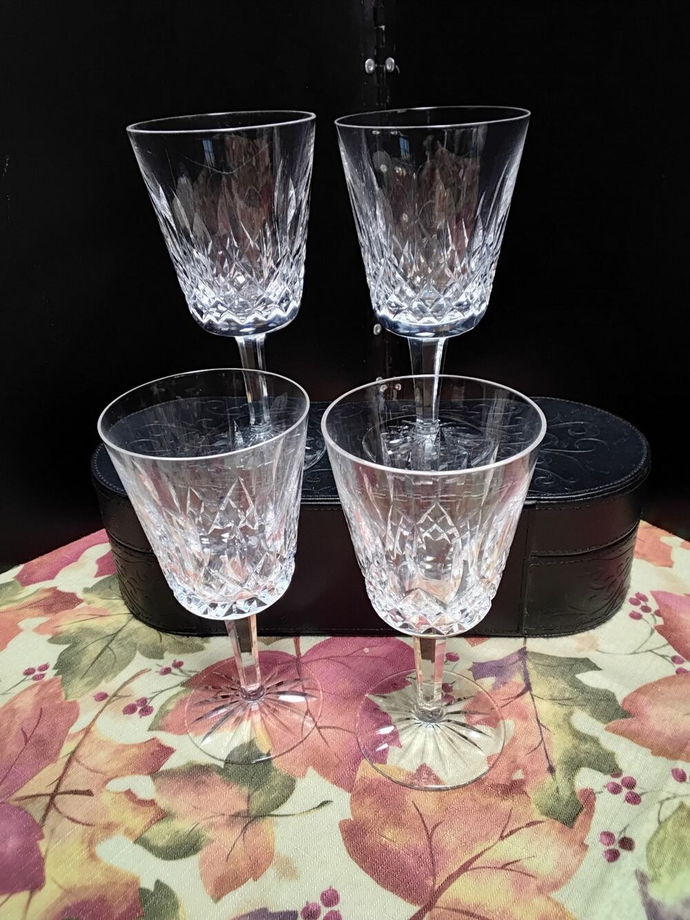 Waterford Lismore Claret pattern Set of 4 Vine Glasses 5 7/8" 6oz